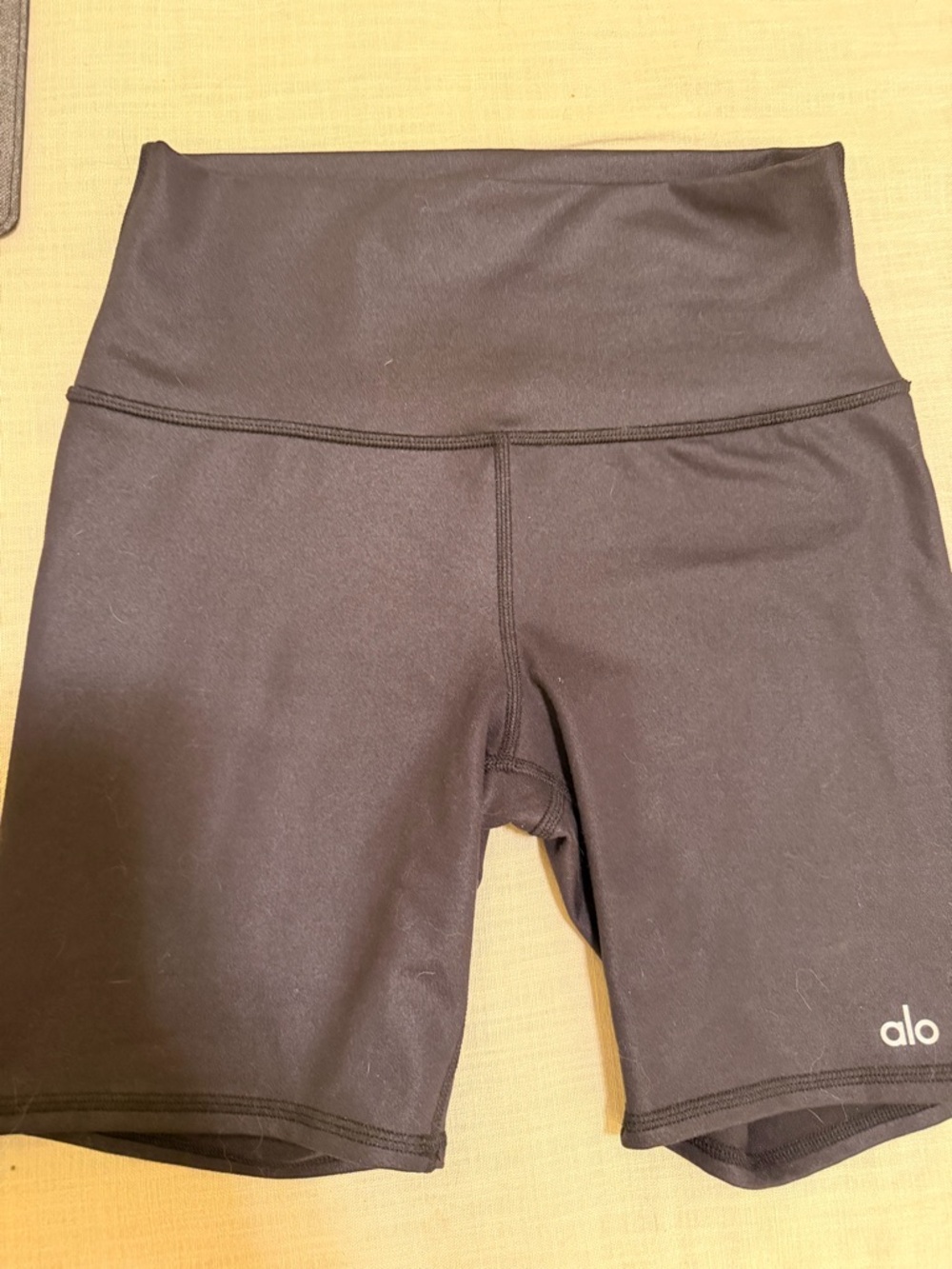 ALO Yoga Black High-Rise Bike Shorts